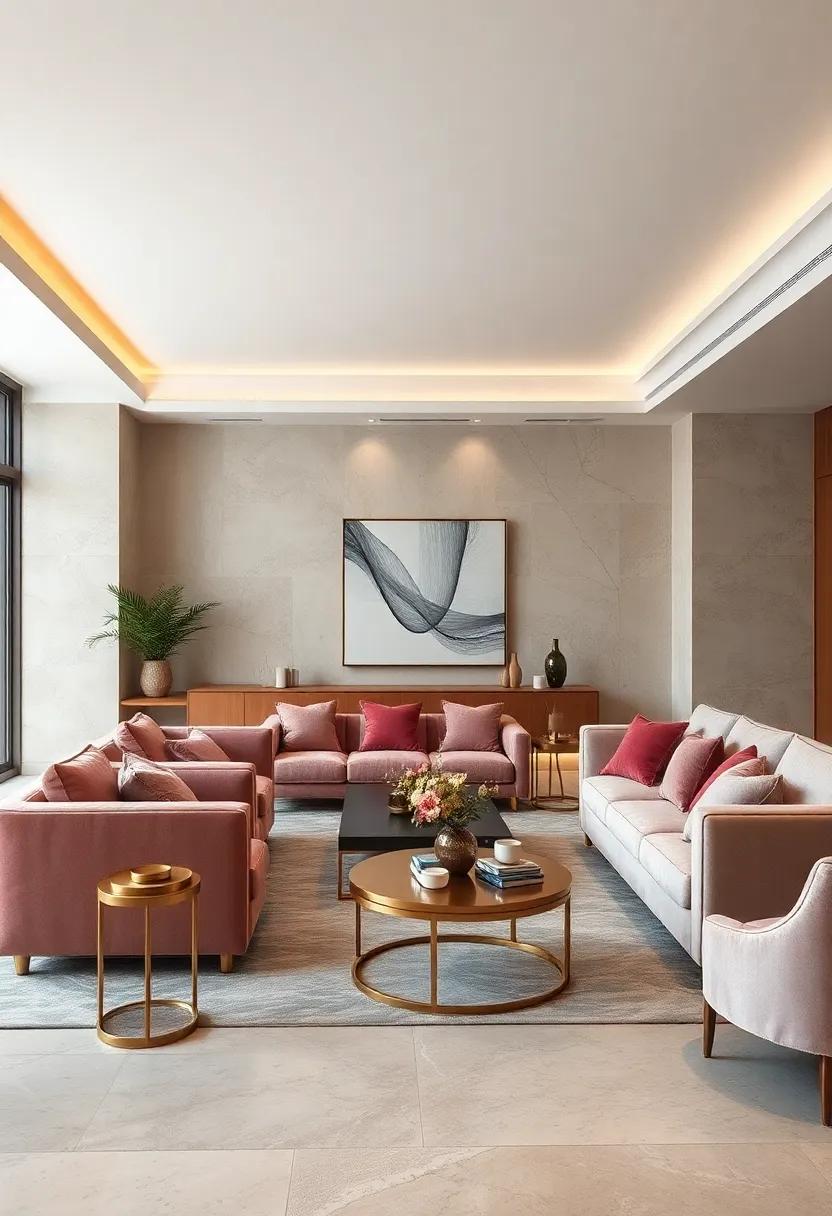 Timeless Sophistication Through Plush Velvet Sofas And Metallic Accents