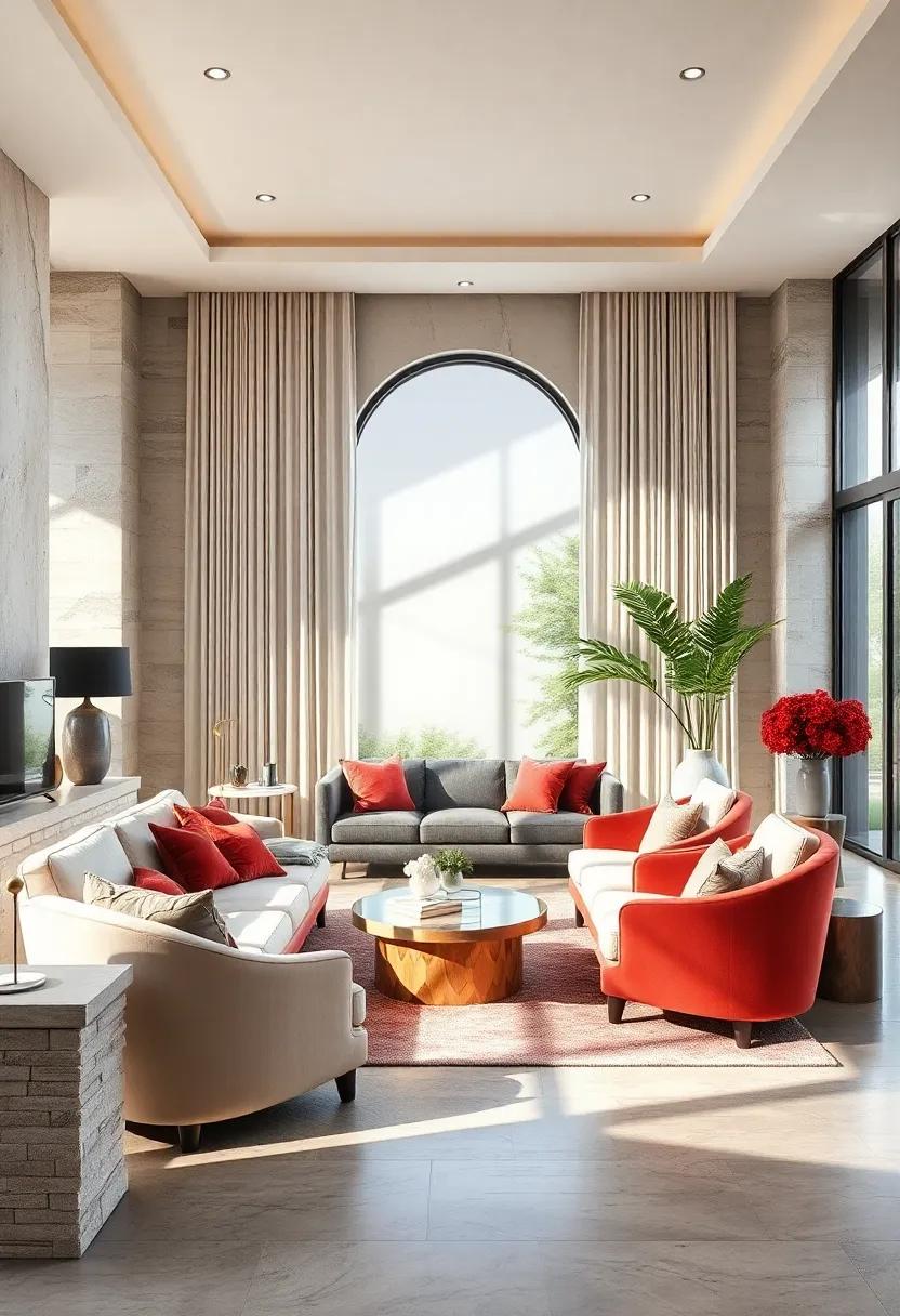 Sculptural Accent Chairs With Velvet Upholstery In Sunlit Luxe Sitting Zones