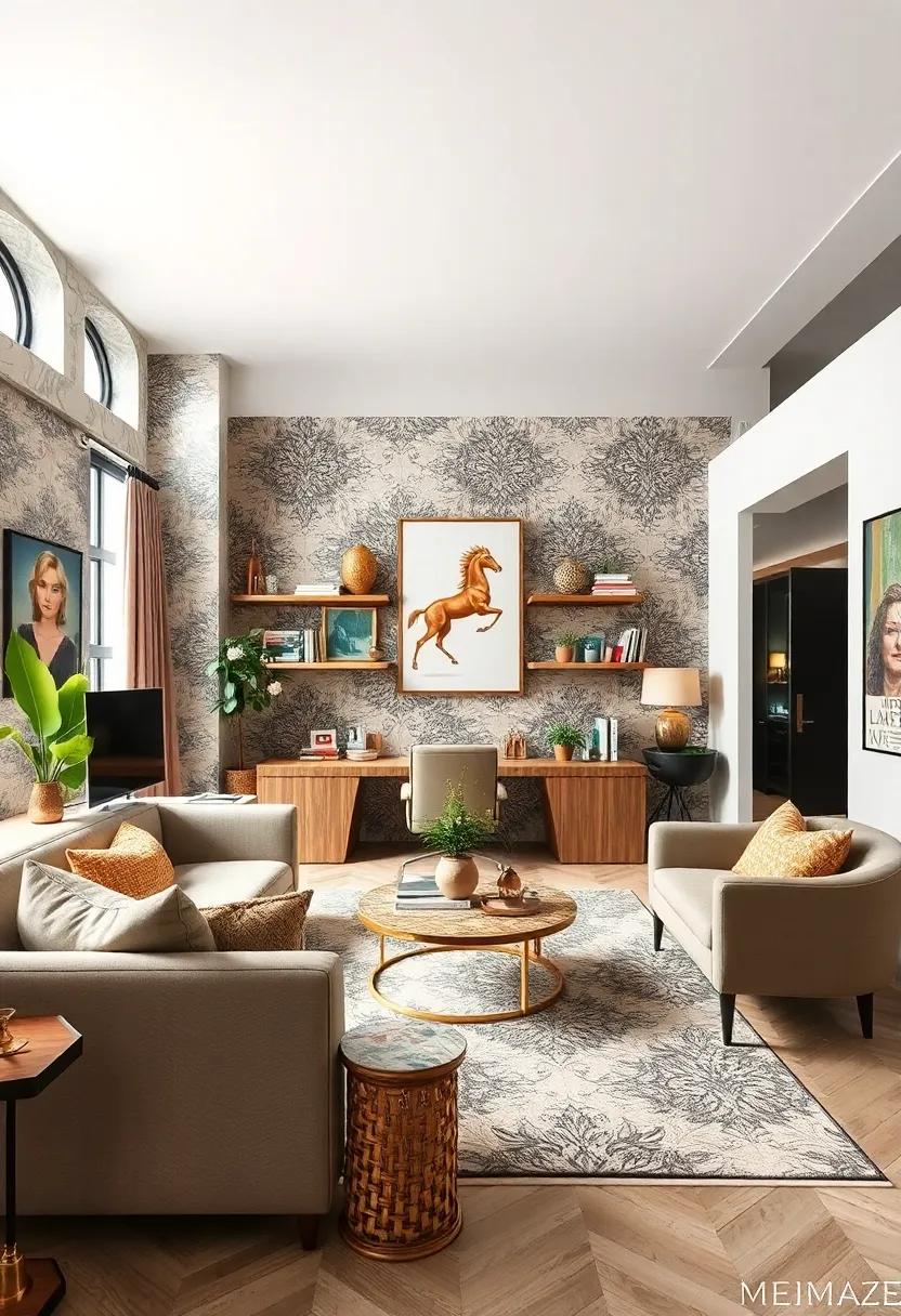 Vibrant Color Palettes Intertwining Seamlessly To Create Eclectic Office Spaces Full of Energy and Life