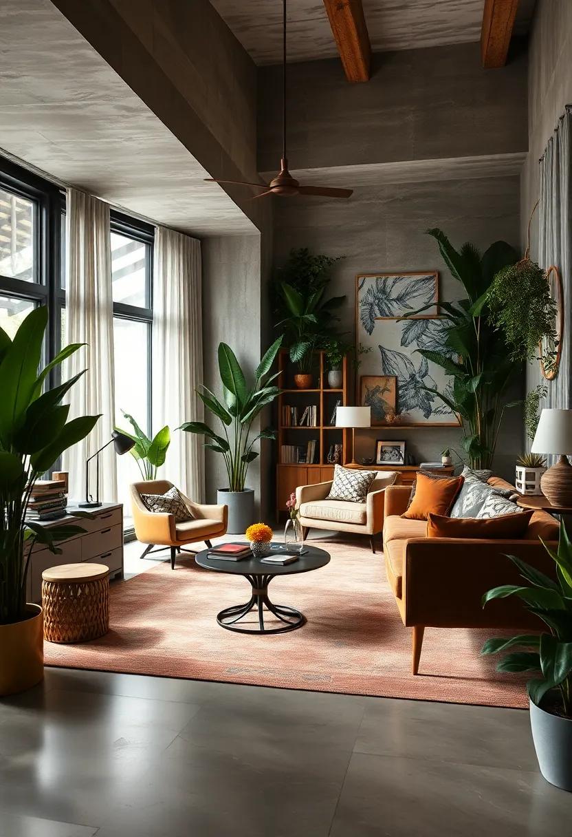Jungle Vibes with Lush Greenery Blending Beautifully into Eclectic and Maximalist Office Designs