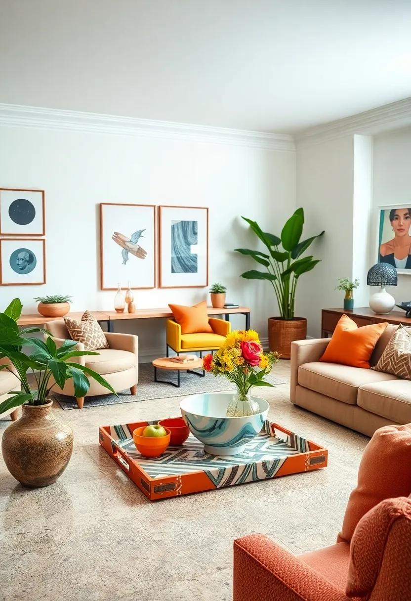 Decorative Trays and Bowls Combining Bold Prints and Vibrant Hues for Organized Chaos