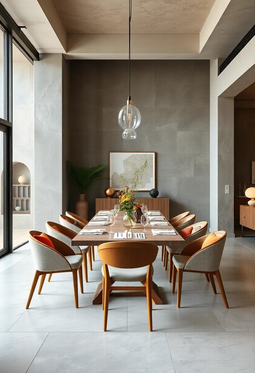 Focused Symmetry in Table Arrangements Creating a Balanced and Peaceful Dining Experience