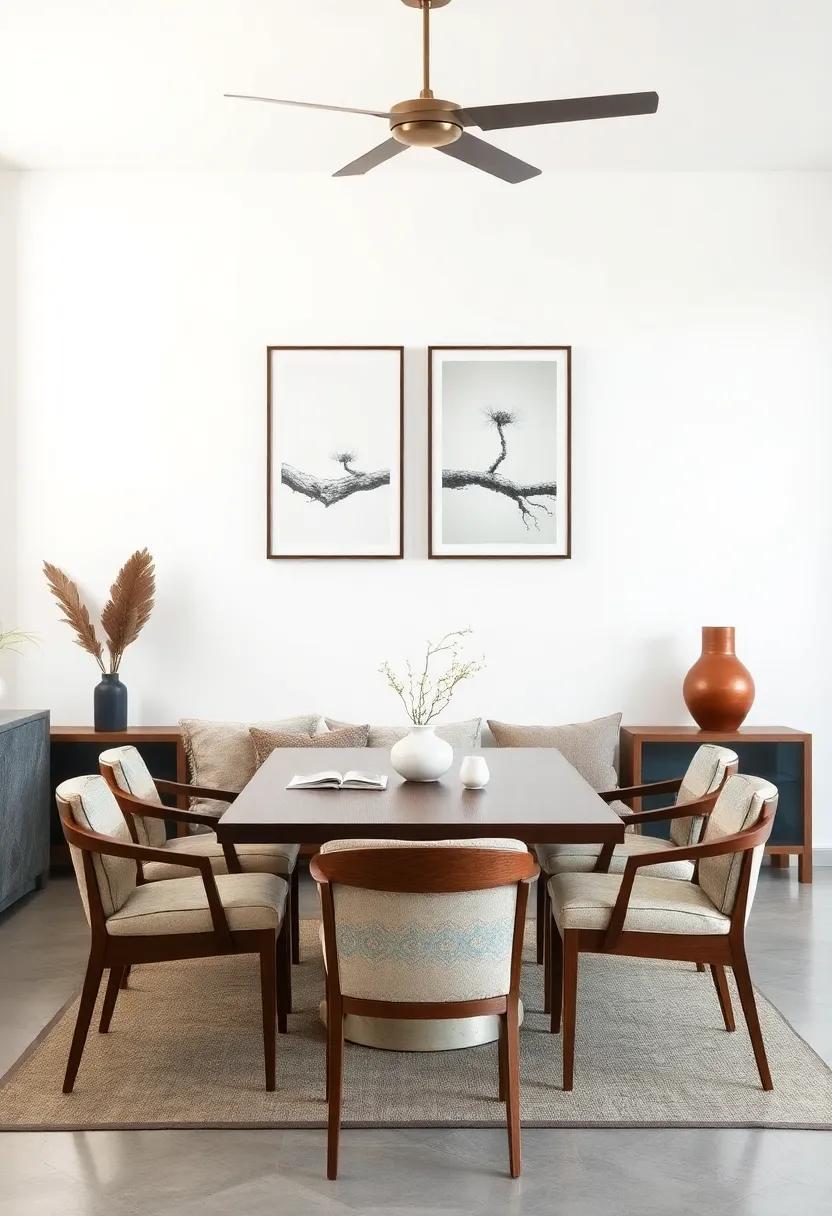 Minimalist Art Pieces Hung Sparingly to Evoke Calm and Reflect a Stylish Aesthetic