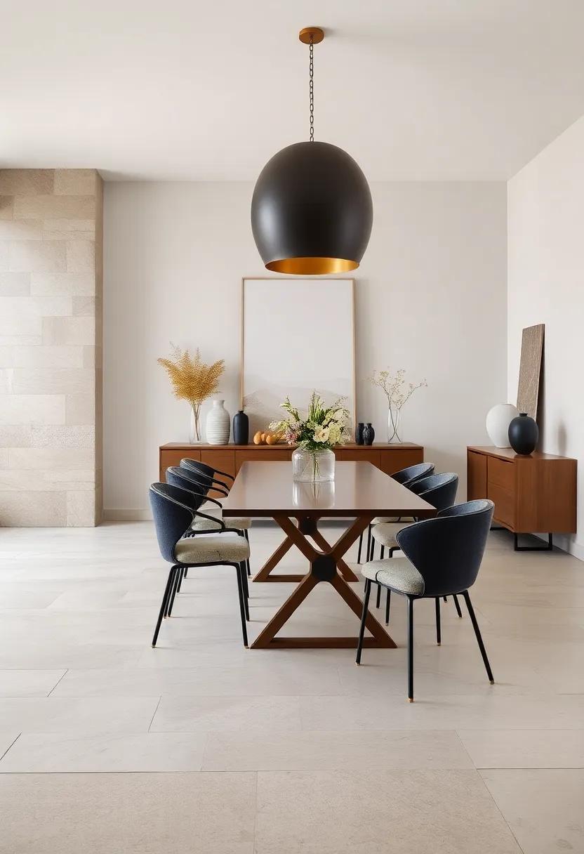 Subtle Metallic Accents in Brass or Matte Black Adding Depth and Elegance to Minimalist Decor