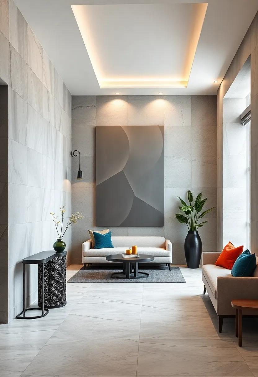 Cool Matte Finish Metal Panels With Minimal Cutout Designs Providing Subtle Visual Texture Without Visual Noise