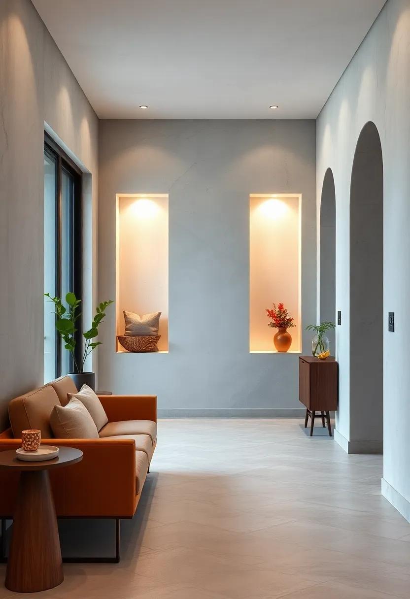 Softly Lit Wall Niches House Minimal Ceramic Pieces, Blending Art And Architecture Seamlessly