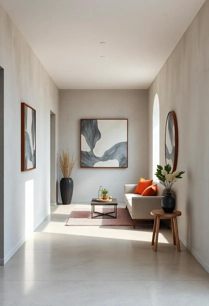 Subtle Geometric Patterns Cast in Muted Tones To Create Depth And Visual Interest Without Clutter