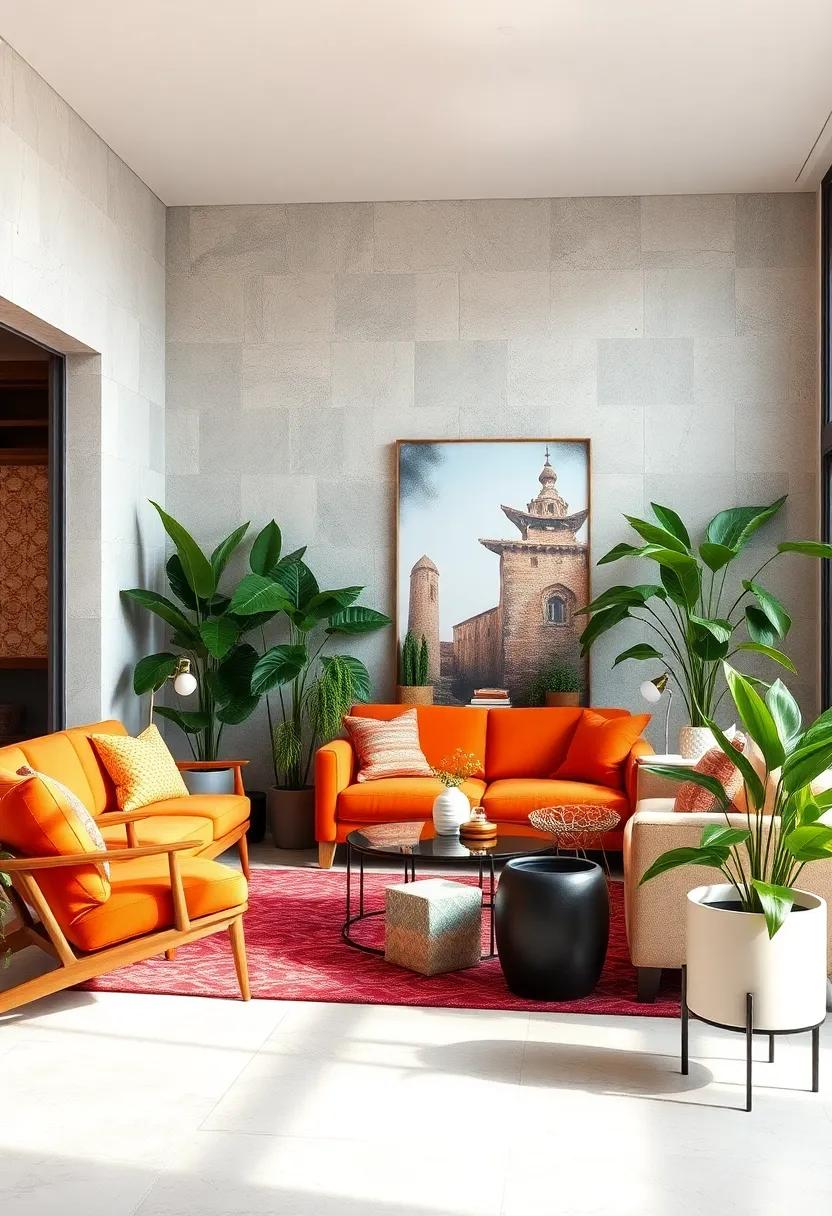 Integrating Retro Mid-Century Planters With Eclectic Indoor Greenery To Elevate Natural Vibes