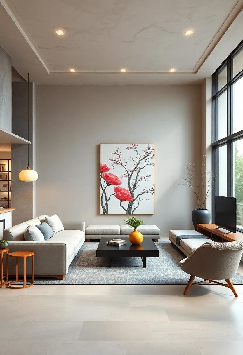 Calm And Balanced Seating Arrangements Featuring Floor Cushions And Low Tables For Mindful Gatherings