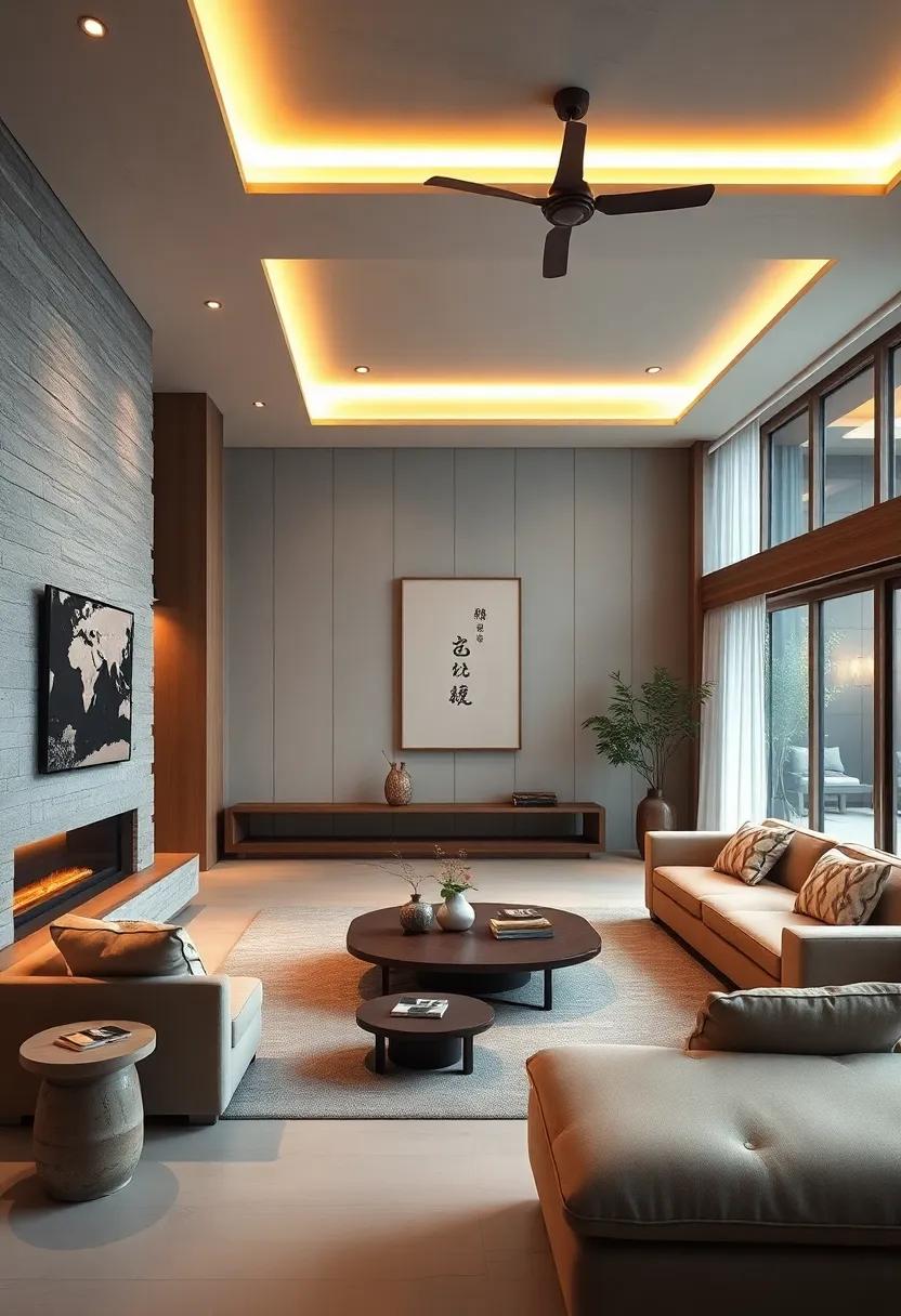 Strategically Placed Ambient Lighting To Enhance Warmth And Reflect The Simplicity Of Zen Interiors