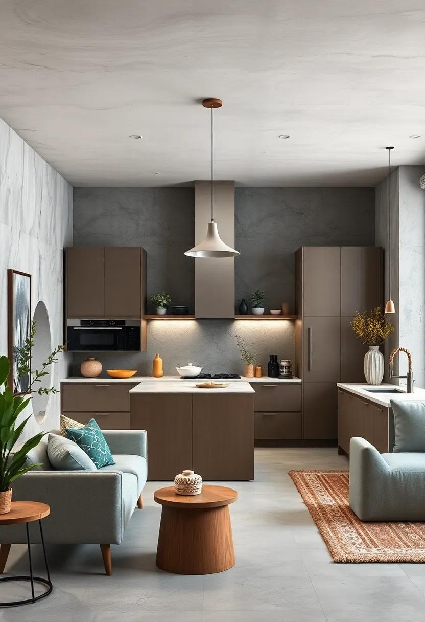 Incorporate⁤ concrete ​in your ⁣kitchen's lighting fixtures for a cohesive‍ design that‌ plays with materials