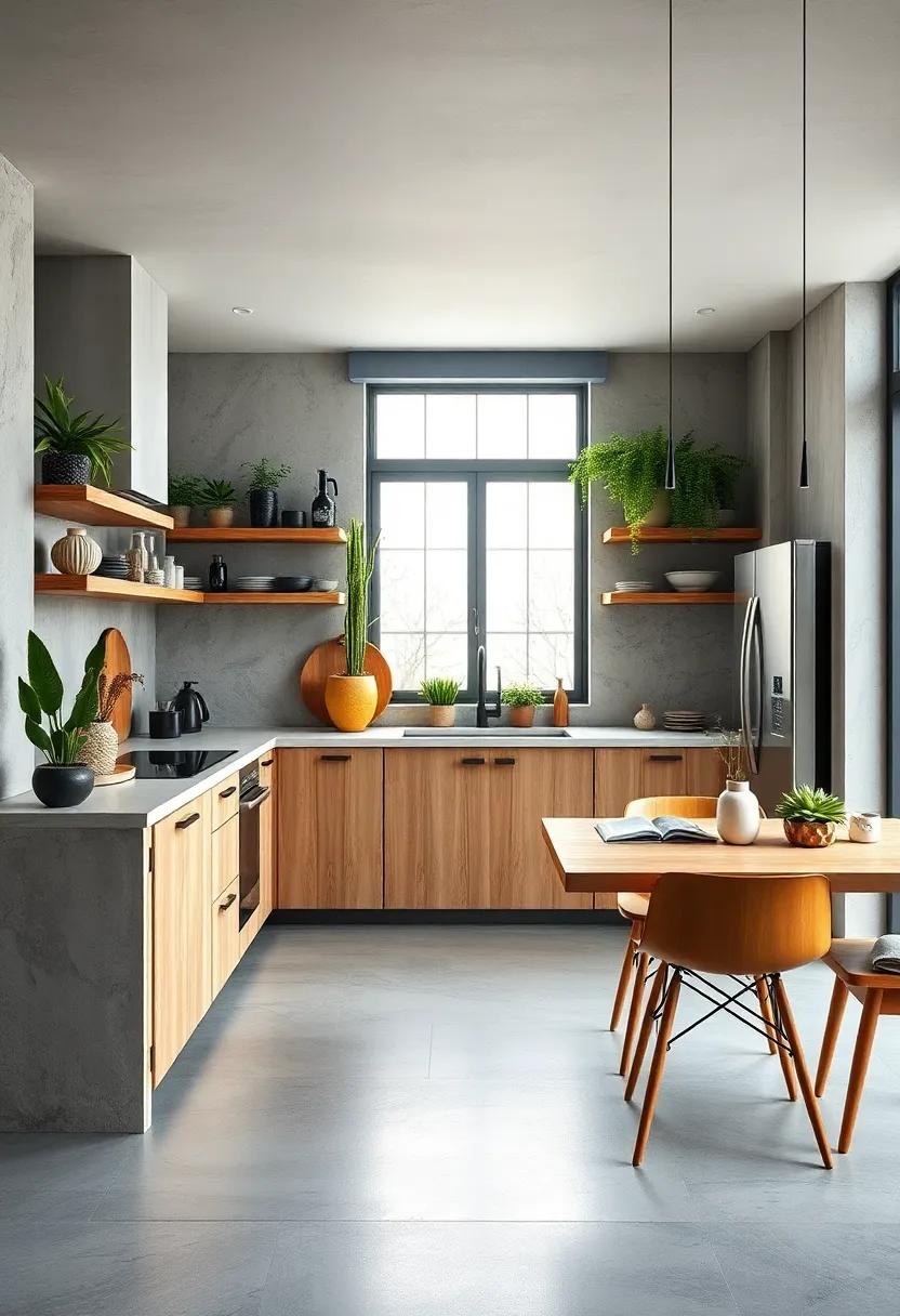 Integrate‌ concrete planters for herbs or‍ succulents⁢ to⁣ add a splash of greenery ⁢that pops against concrete elements