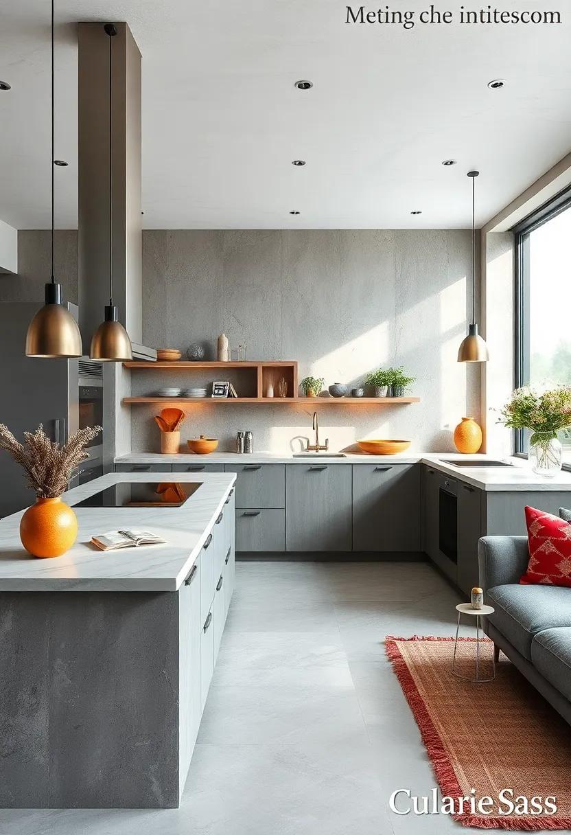 Mix concrete​ with other materials, like⁢ wood​ or metal, to create a ‍balanced,​ layered effect