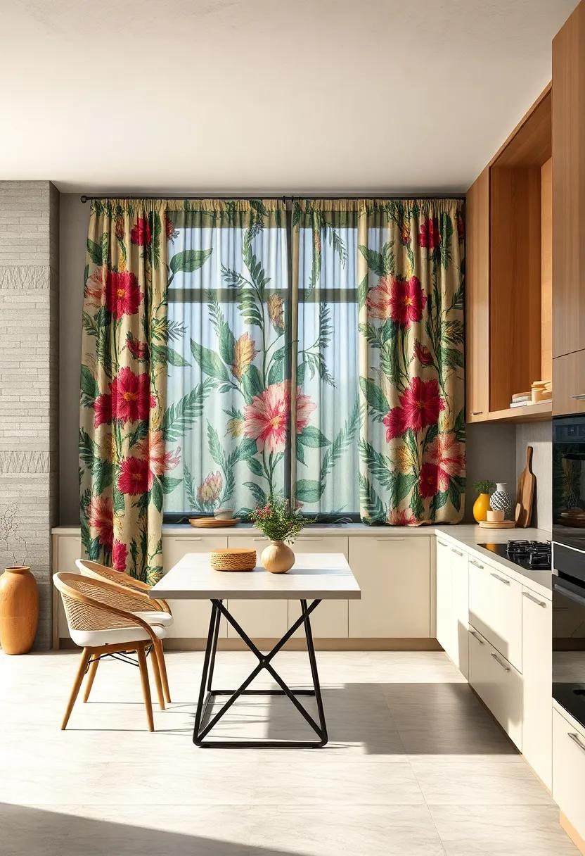 Bold Botanical Prints Bringing Vibrant Nature-Inspired Elements into Contemporary Cooking Spaces