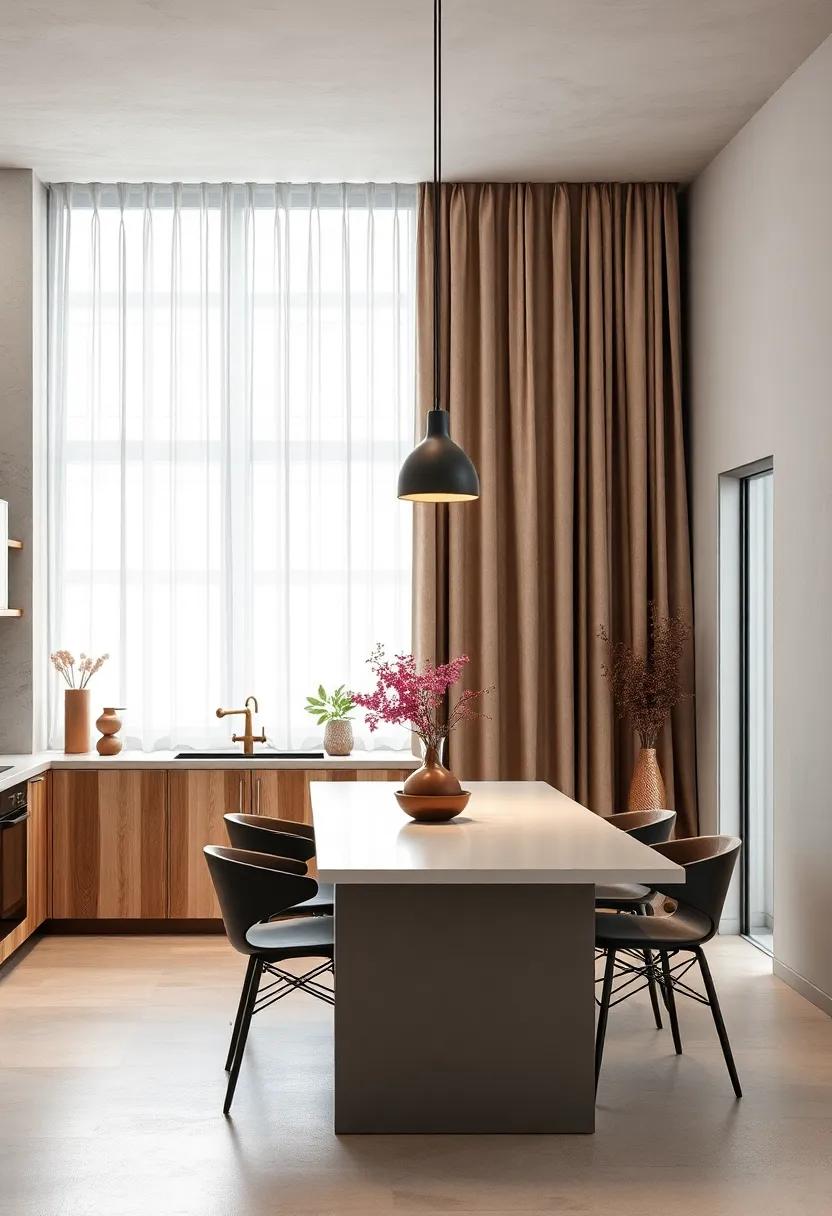 The Intersection of Minimalism and Elegance in Modern Kitchen Curtains for a Sleek Ambiance