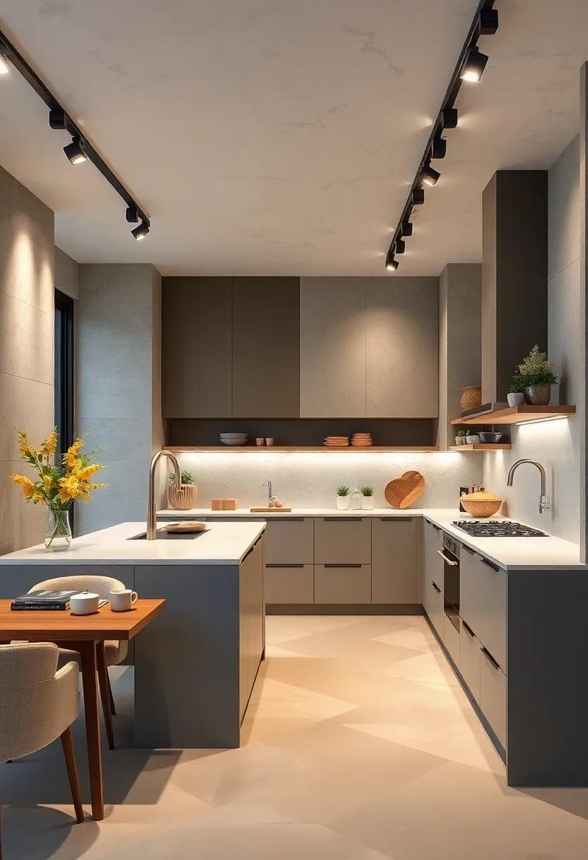 Sleek Track Lighting Systems Offering Versatility And Style For Culinary Spaces