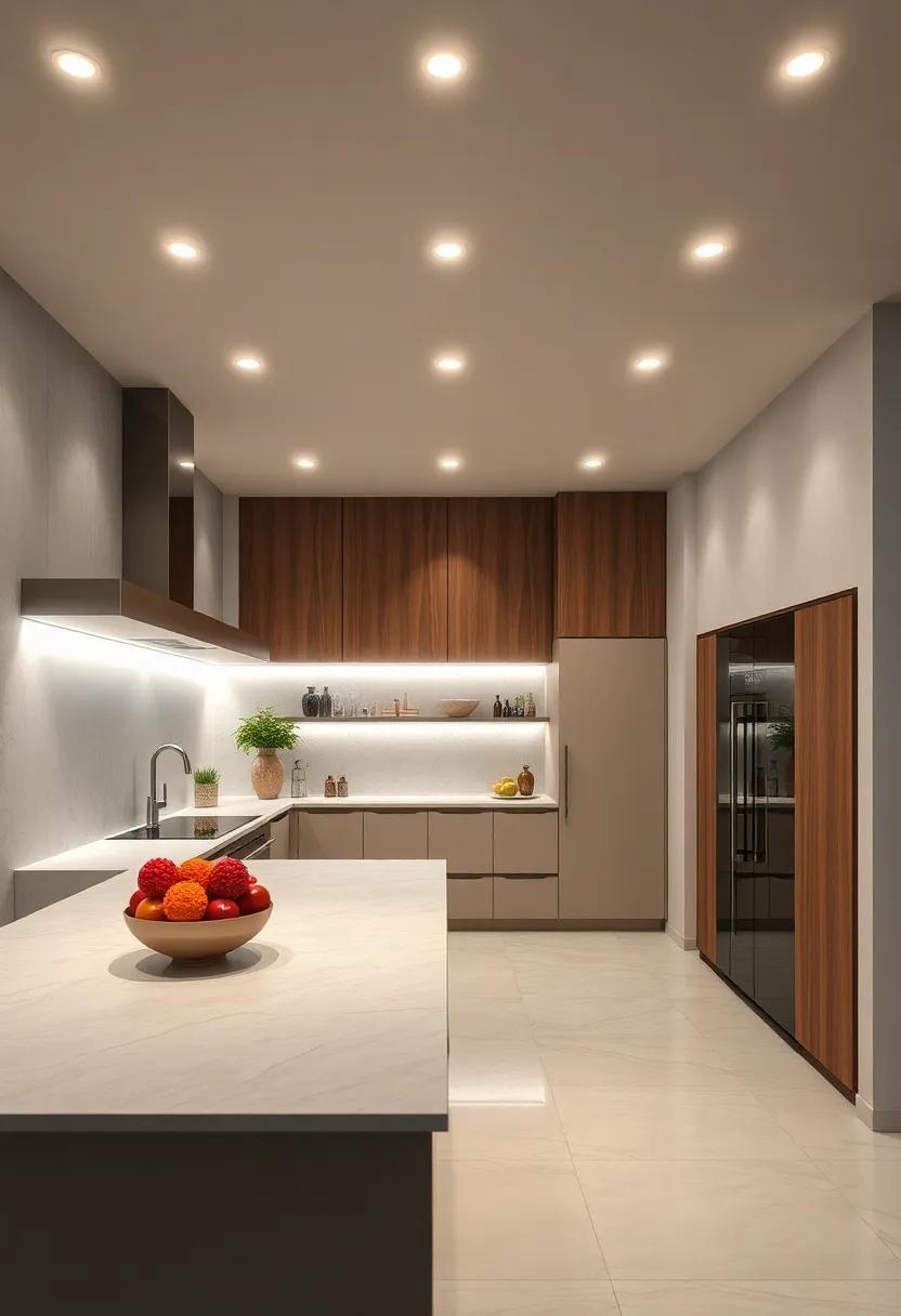The Subtle Glow Of Recessed Lighting Enhancing Sleek Kitchen Designs