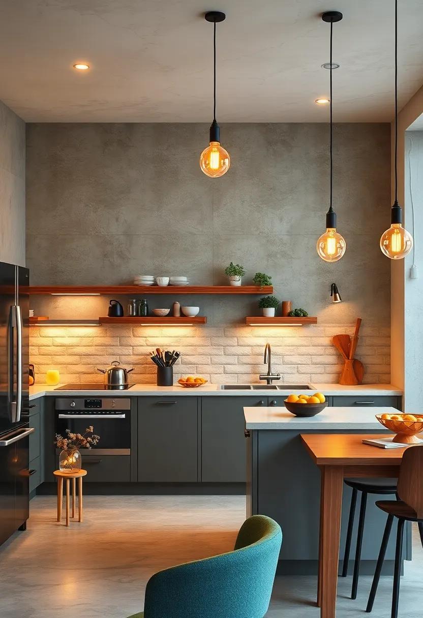 Warm Golden Hues From Edison Bulbs Infusing Kitchens With Nostalgic Charm