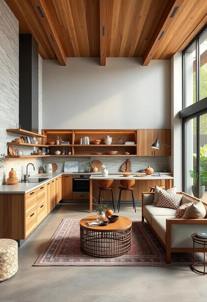 Combining Traditional Wood Craftsmanship with Streamlined Modern Kitchen Layouts