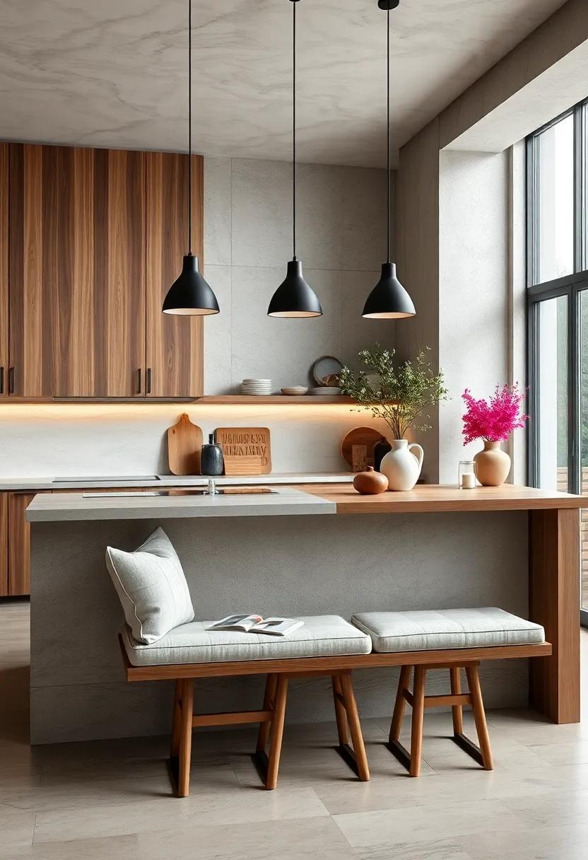 Integrating Natural Wood Elements in Kitchen Seating to Enhance Warmth and Texture