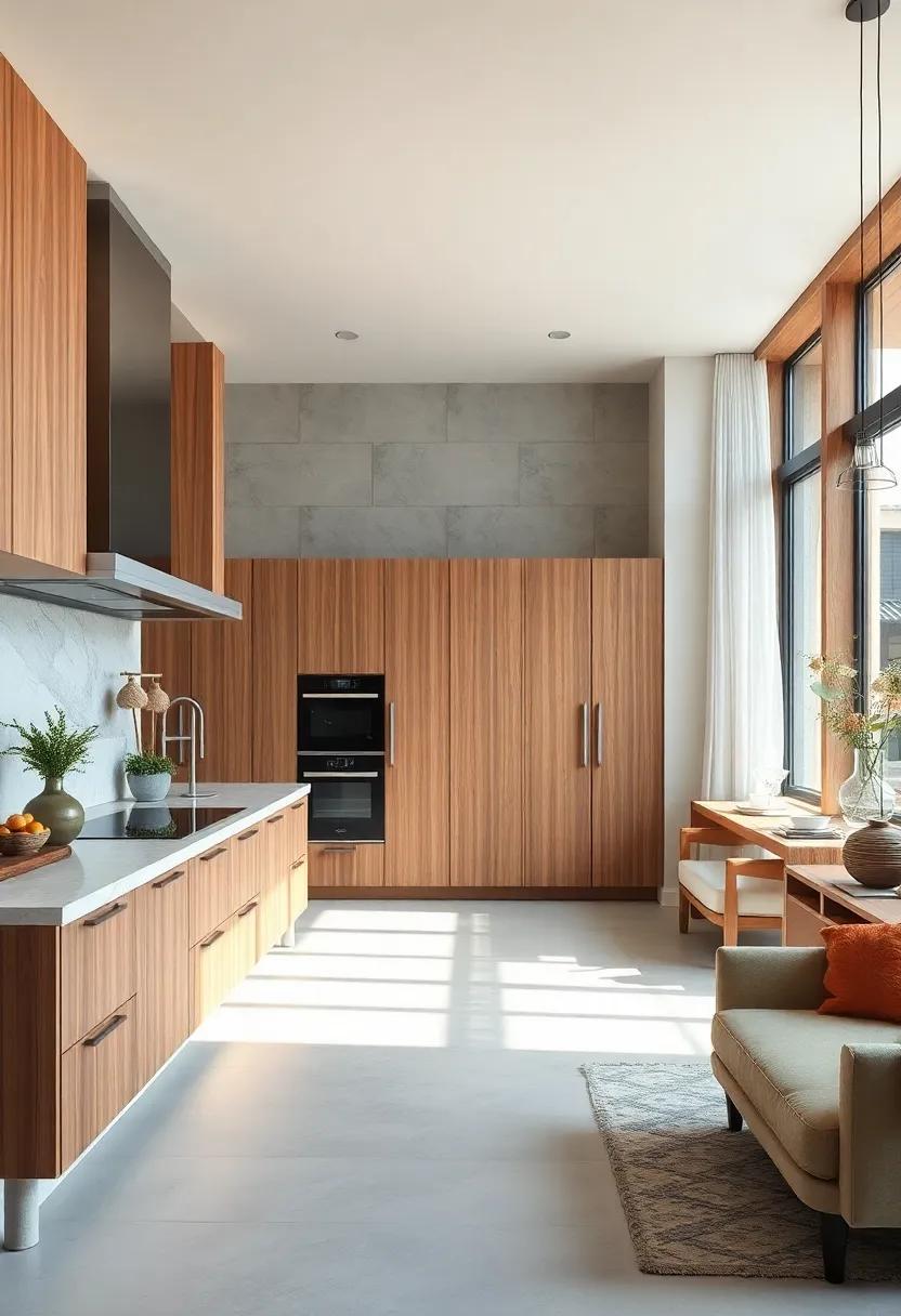 Softening Sharp Modern Lines with Curved Wooden Edges and Organic Details