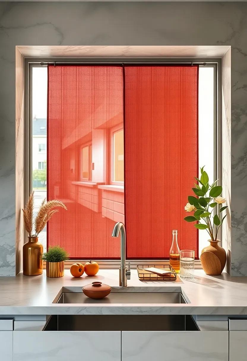Orchestrating Kitchen Window Screens That Frame Colorful Cityscapes and Lively Street Scenes