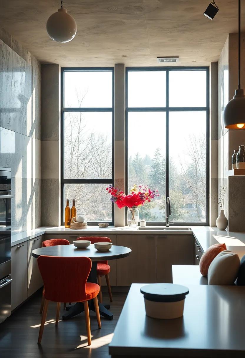 The Symphony of Natural Light Illuminating Contemporary Kitchen Spaces with Sleek Window Frames