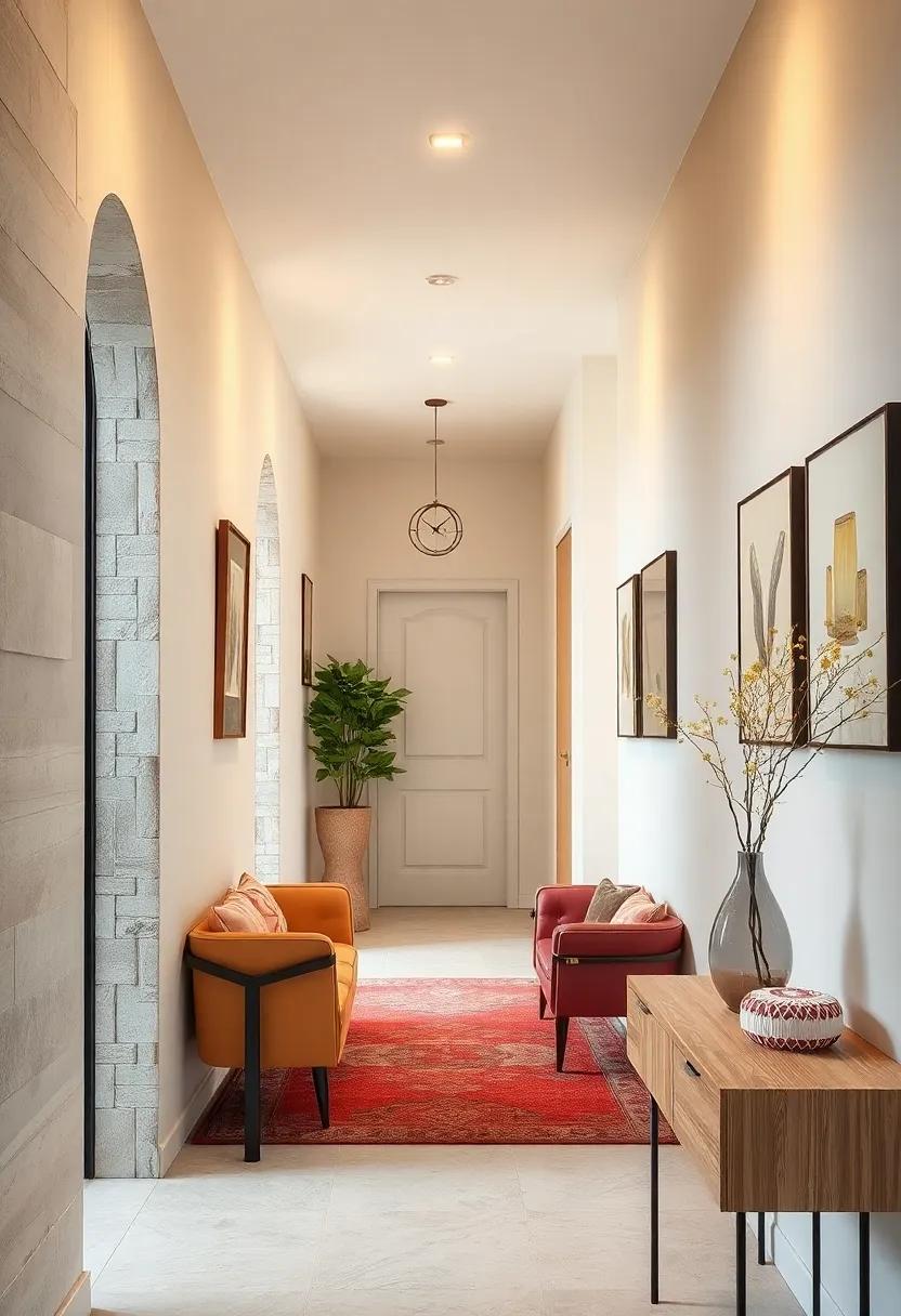 Combining Warm and Cool Colors To Balance Energy and Calmness Within Limited Hallway Spaces