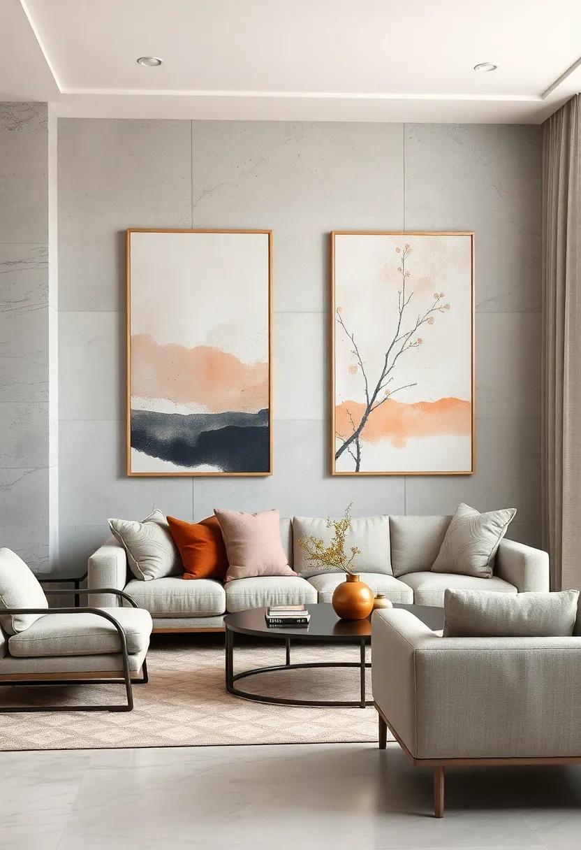 Muted Earthy Hues Dancing Across Minimalist Abstract Prints for Subtle Backgrounds