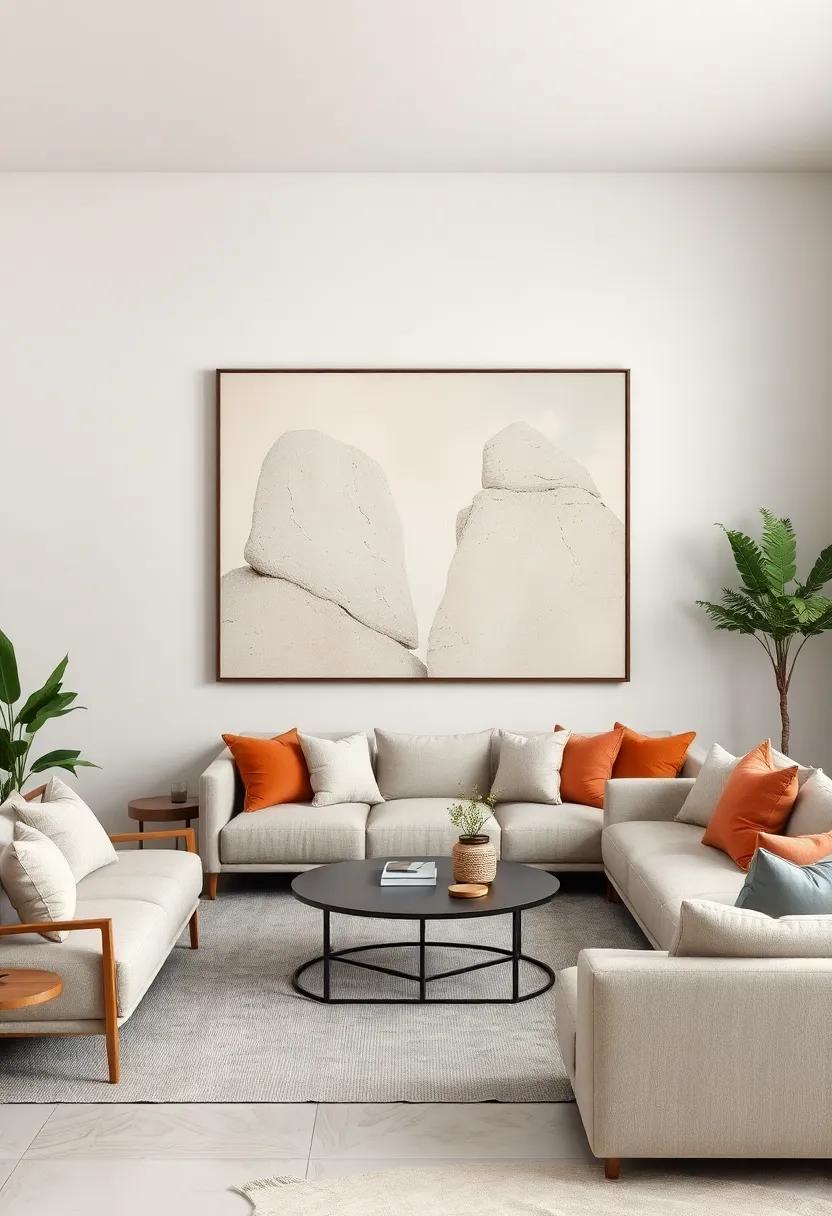 The Serenity of Pale Stone and Cloudy Skies Captured in Large Format Wall Prints