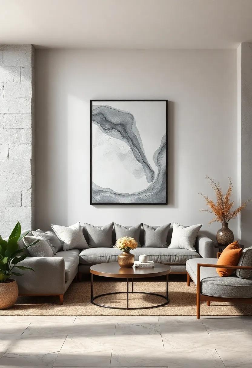 The Meditative Quality of Fluid Abstract Forms Rendered in Soft Gray Scales