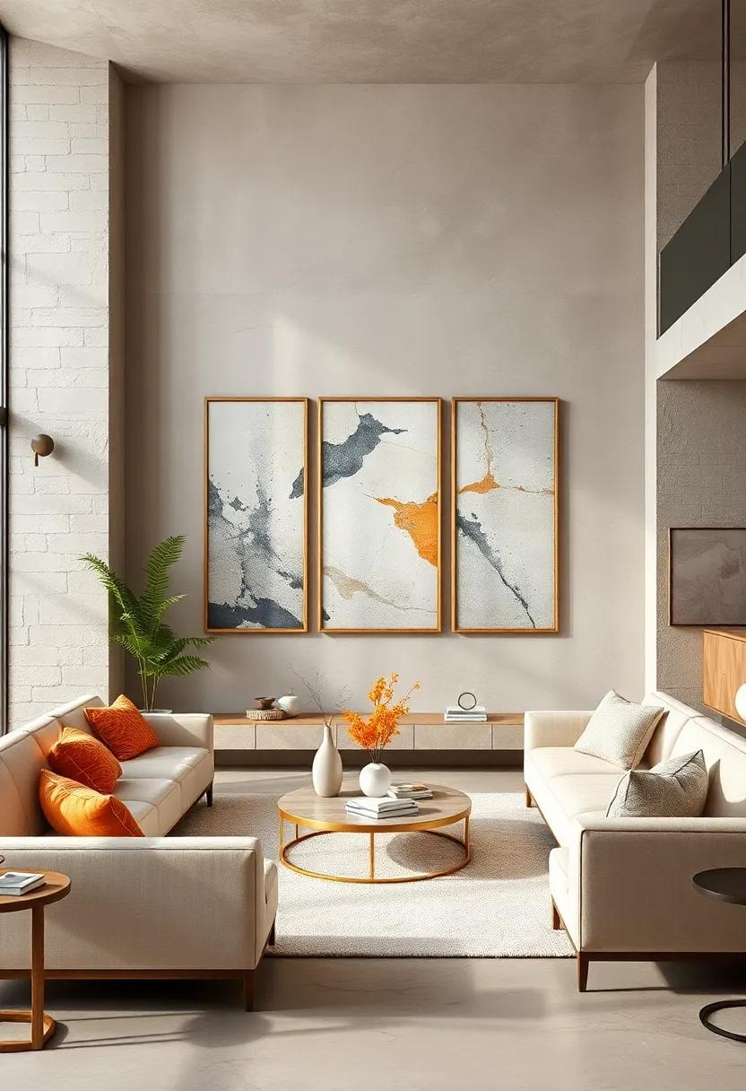 Balancing Bold Abstract Textures With the Restraint of Neutral Color Schemes