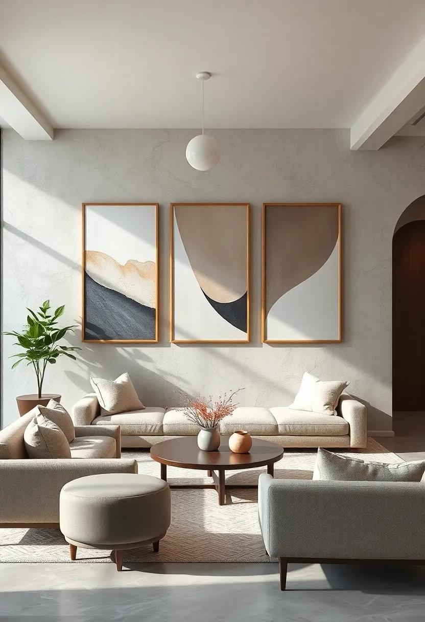 Understated Abstract Compositions Highlighting Negative Space and Gentle Curves