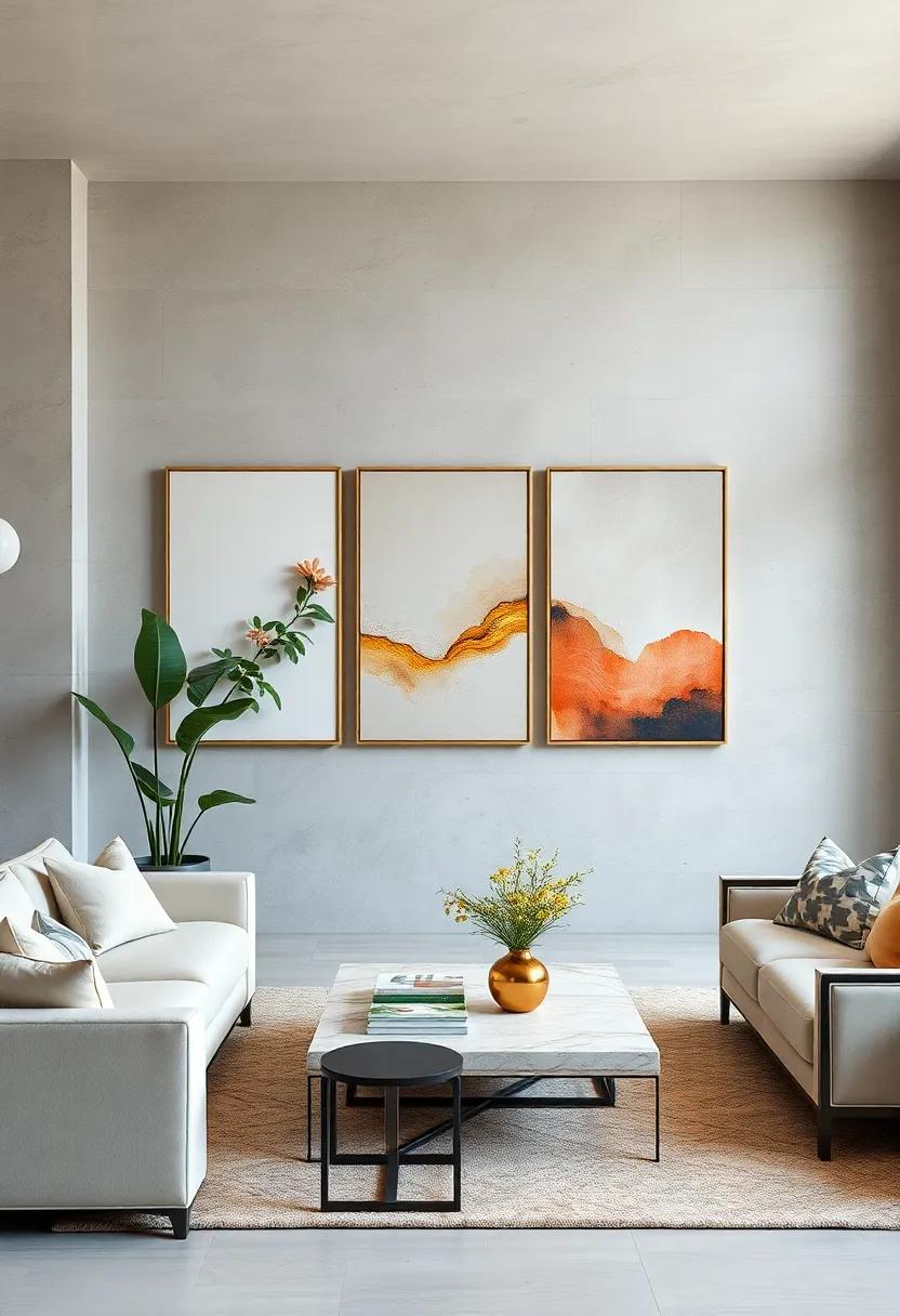 Soft Metallic Accents Subtly Incorporated into Neutral Abstract Print Designs