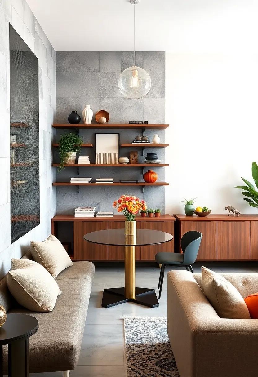 Compact Wall-Mounted Shelves Designed to Optimize Small Dining Areas Without Cluttering