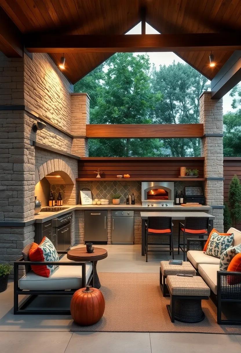 Built-in Pizza Oven: Bring the joy ⁤of homemade‌ pizza to your backyard with a ‌charming built-in⁤ pizza oven that’s sure to impress