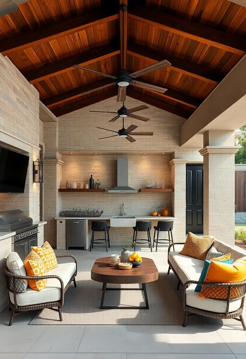 Ceiling⁤ Fans: Install ceiling ‌fans to keep air circulating, making those hot summer days more enjoyable for cooking and dining