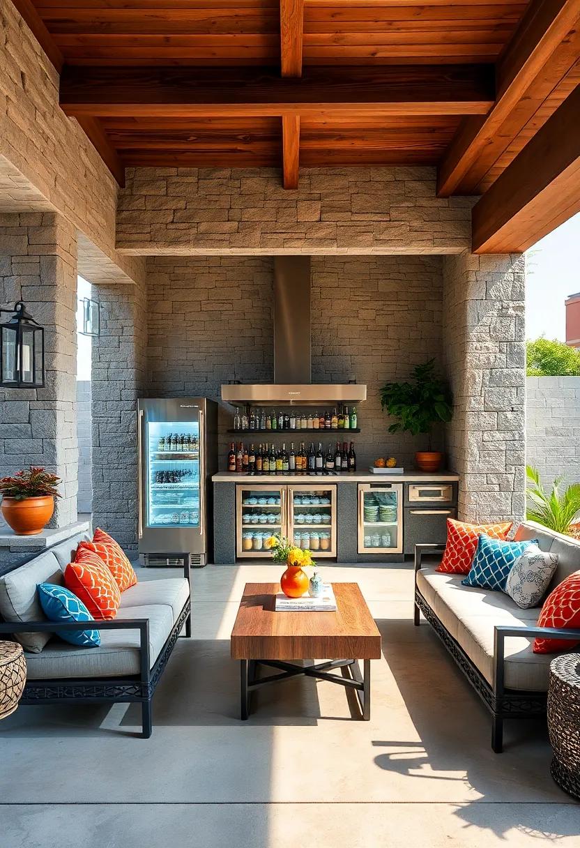 Outdoor Refrigerator: ⁤Keep ⁣drinks ⁢and ingredients​ cool with an outdoor refrigerator,ensuring everything you need is within arm's reach