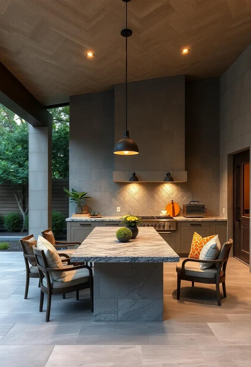 Reveal the Sophistication of Granite Edges Sculpted to Blend Seamlessly Into Rustic Outdoor Designs