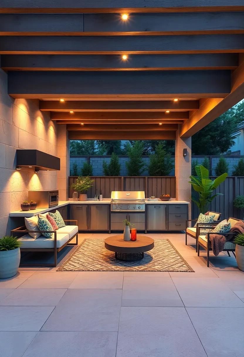 Crafting Ambient Lighting Schemes To Transform Your Outdoor Cooking Area Into A Warm Evening Retreat