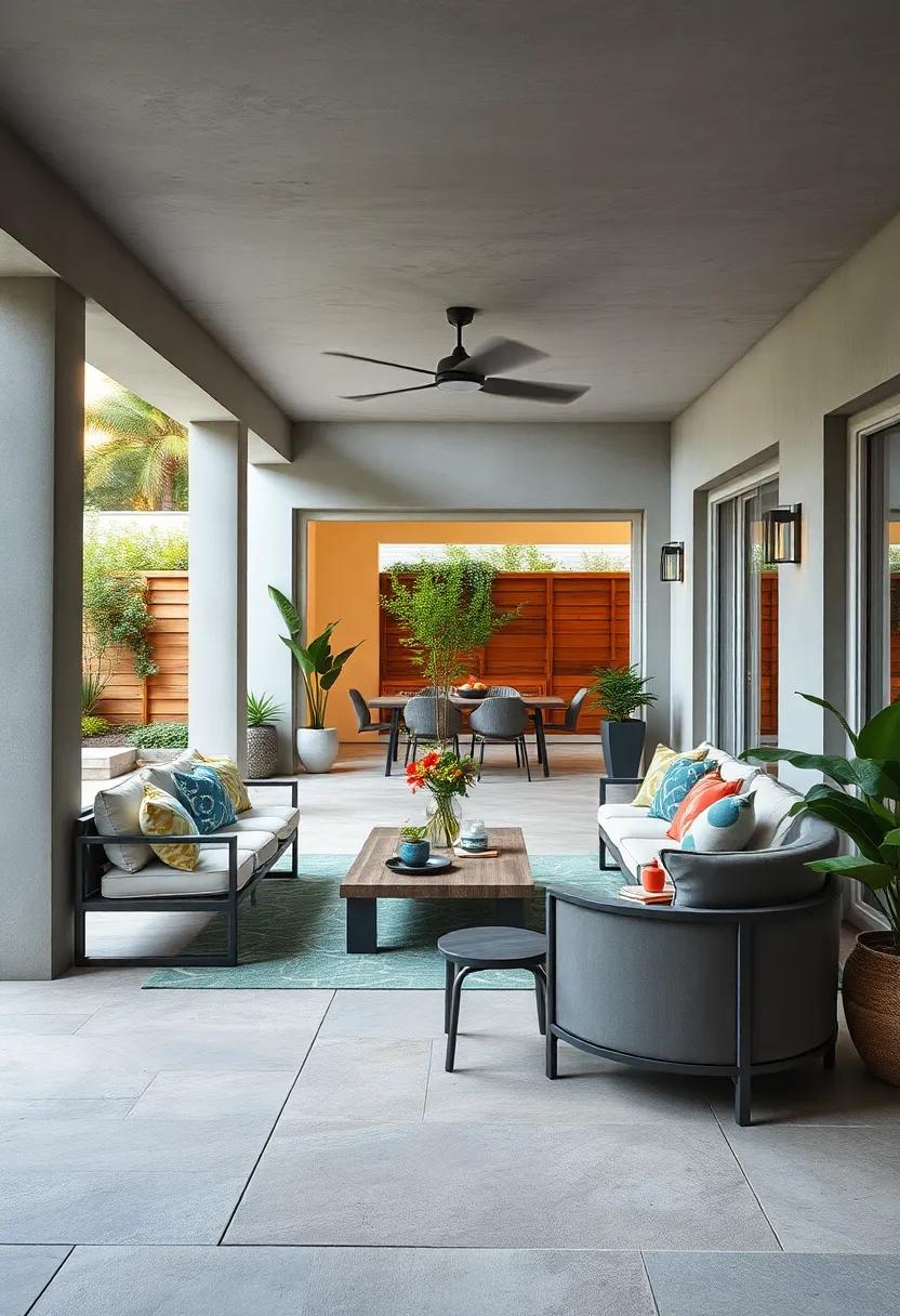 Curated Arrangement of Modular Outdoor Furniture for Flexible Garden Living