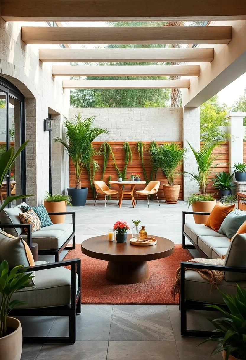 Low Profile Coffee Tables Enhancing the Functionality of Outdoor Lounges