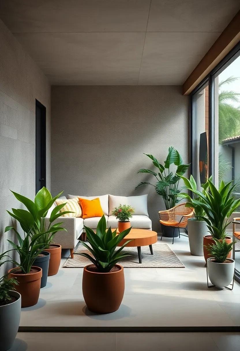 Small Front Yards Transformed into Lush Green Sanctuaries with Compact and Vibrant Potted Plants