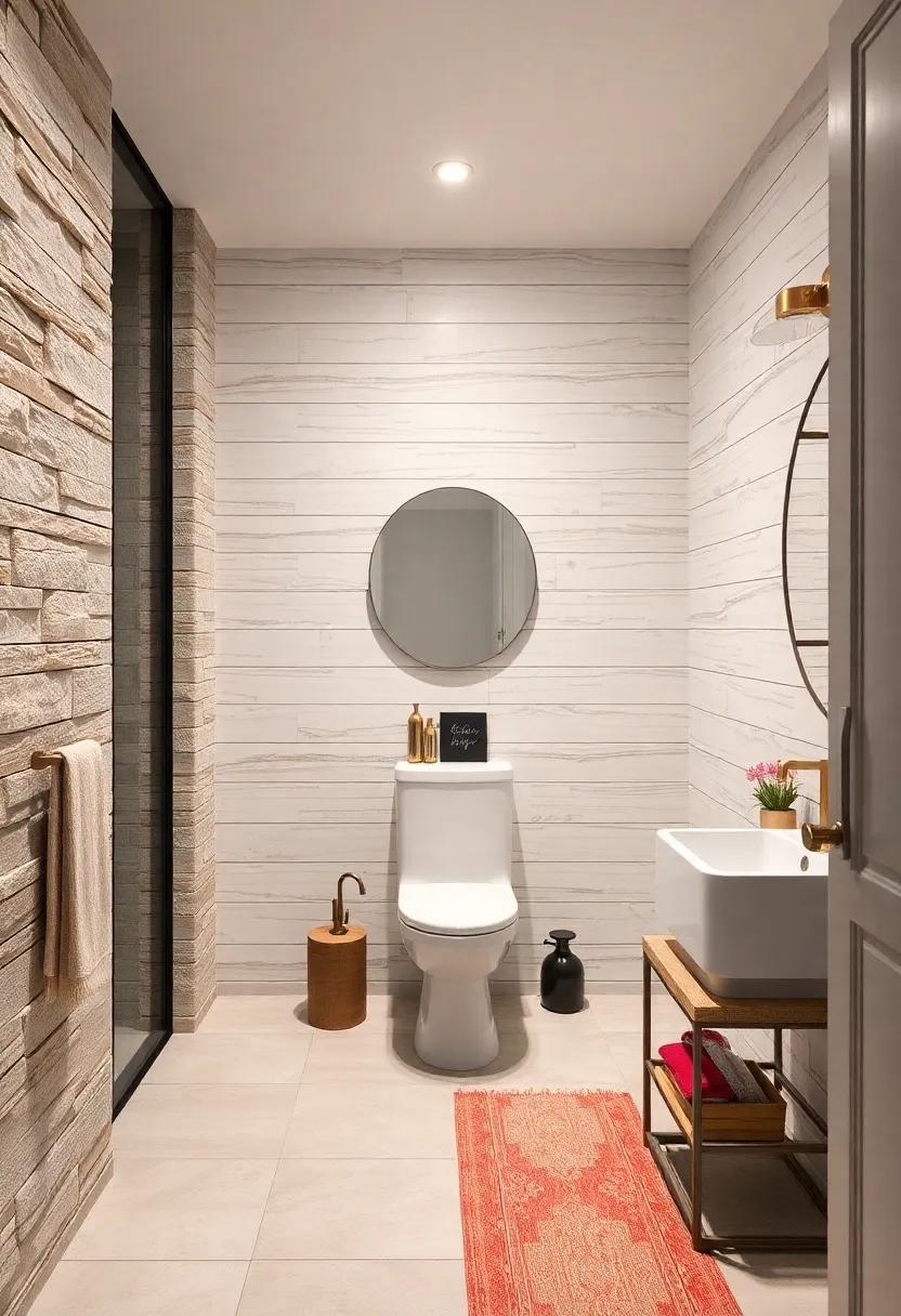 Textural Play with Shiplap Walls Combined with Layered Lighting to Create Depth and Visual Interest