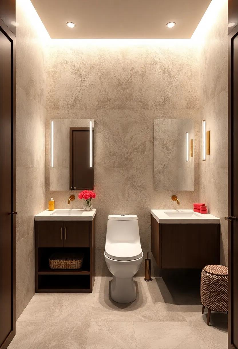 Elegant Vanity Designs Featuring Sleek Storage Solutions and Stylish Countertops to Maximize Space