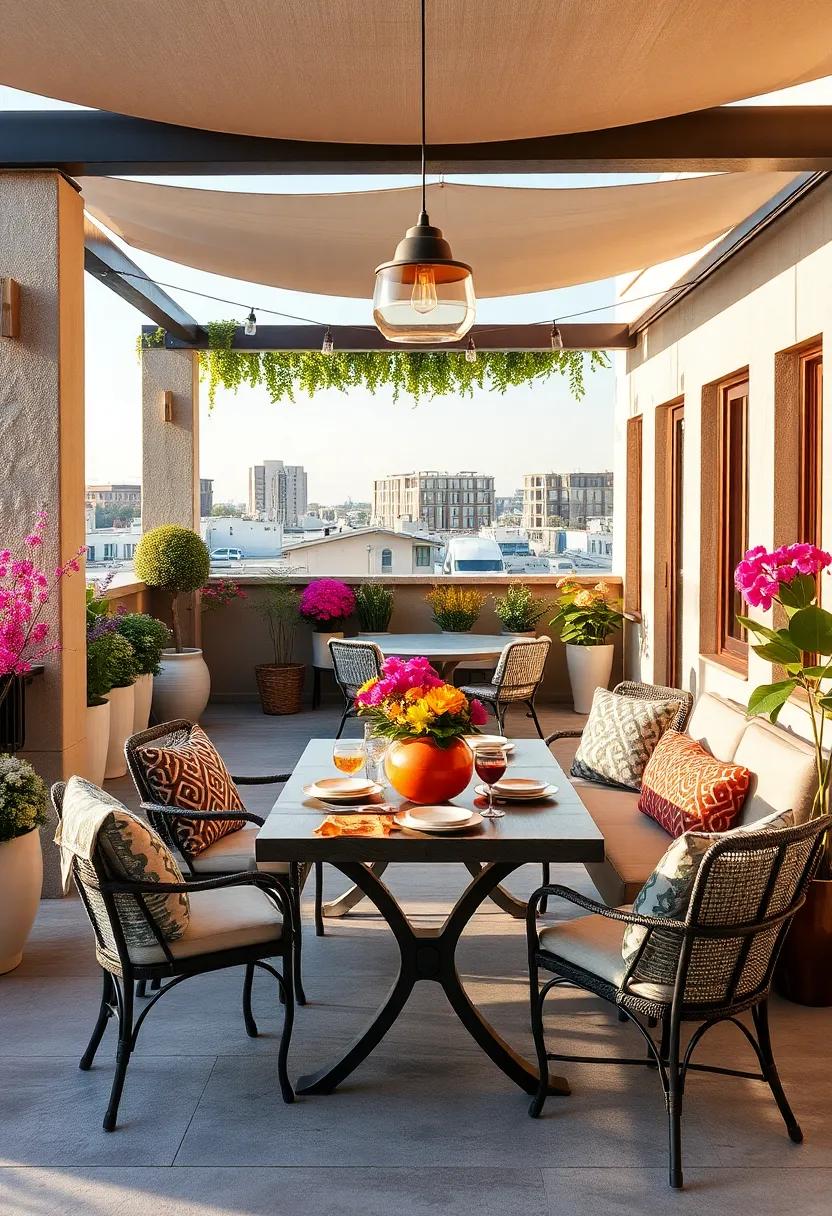 Rooftop‌ Garden ‍Party: Use vibrant floral arrangements and ⁢garden furniture to⁣ create ​a lively space perfect for entertaining‍ friends ‍and family