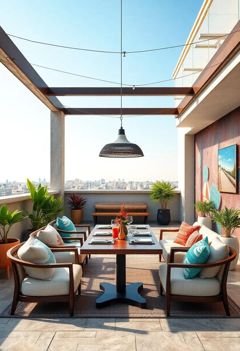 Artistic Wall Murals: ​Brighten up a simple rooftop with eye-catching wall art that⁢ reflects your personality and sparks conversation