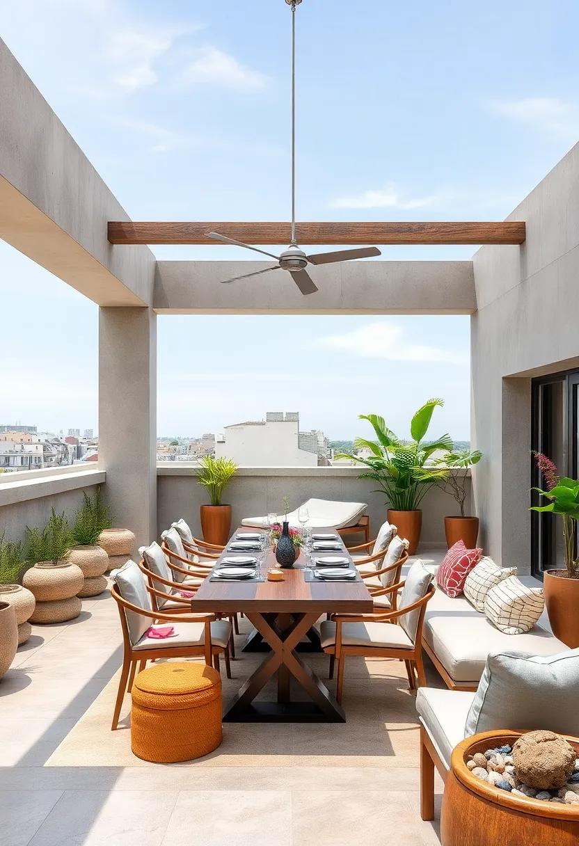 Zen Garden Inspiration: Implement a minimalist design with Zen elements such ‌as rocks and water features ‍for a calming dining experience