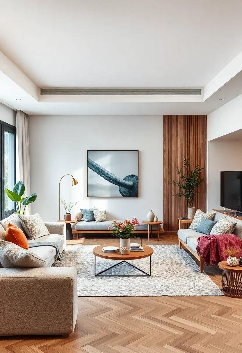 Natural Material Combinations Bringing Authenticity and Ease to Living Room Design