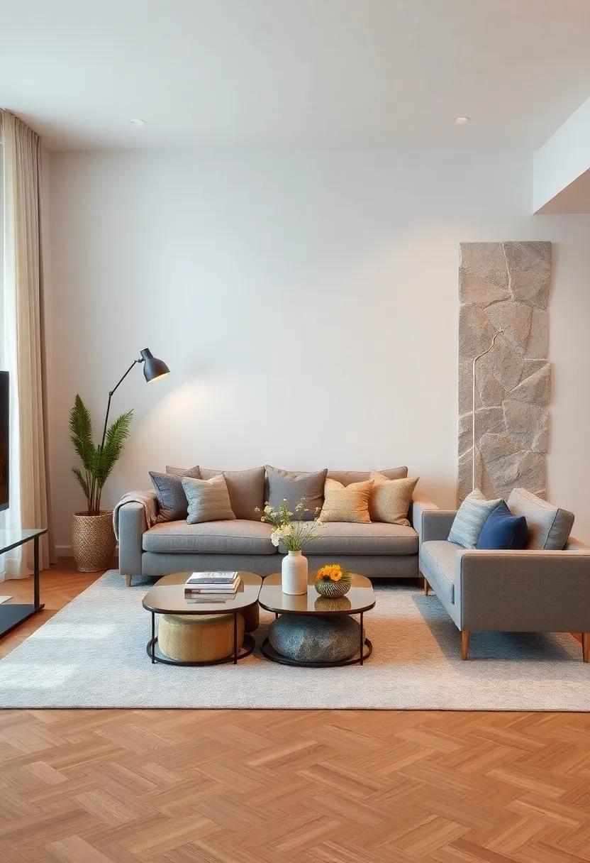 Natural Stone Accents Introducing Subtle Texture and Organic Feel to Modern Rooms